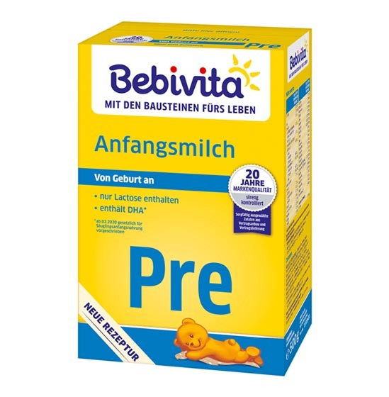 Bebivita Anfangsmilch Pre von Geburt an 500g