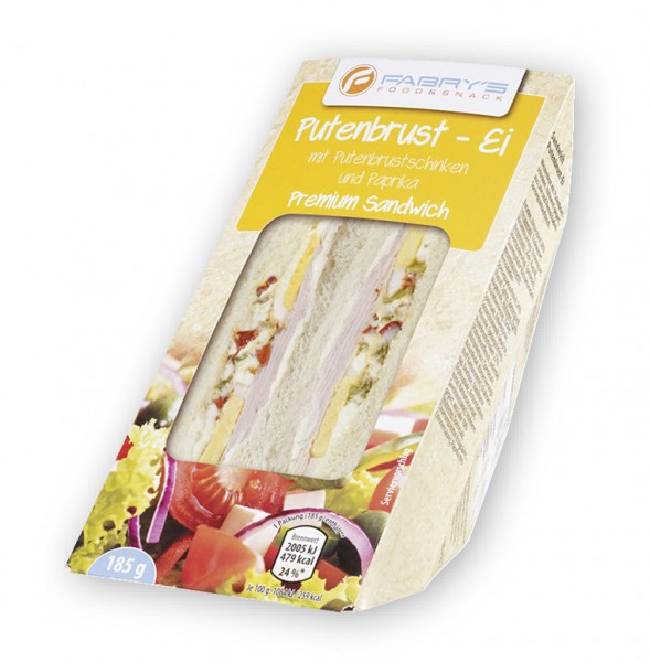 Fabry's Sandwich mit Putenbrust und Ei 185g