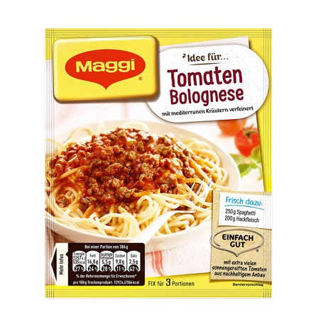 Maggi Fix Tomaten Bolognese für 3 Portionen