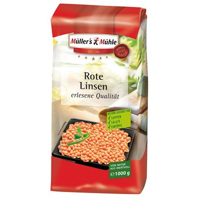 Müller's Mühle Rote Linsen 1kg