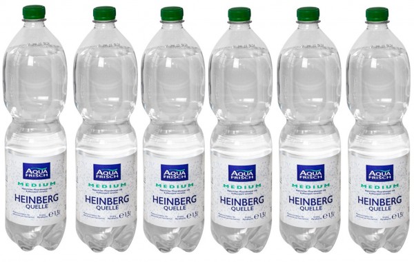 Aqua Frisch Mineralwasser MEDIUM 6er Pack, 1,5L PET