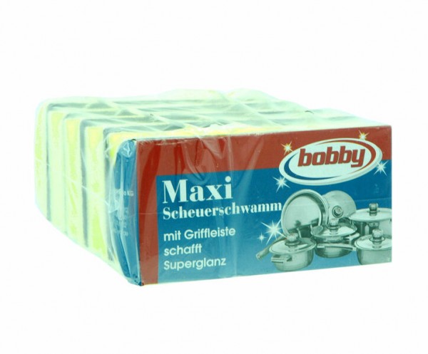 Bobby Maxi Scheuerschwamm mit Griffleiste 5St