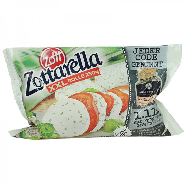 Zottarella Rolle Basilikum XXL 250g