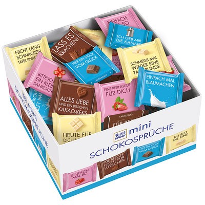 Ritter Sport Mini im Thekendisplay, Karton mit 84 Stück je 16,67g