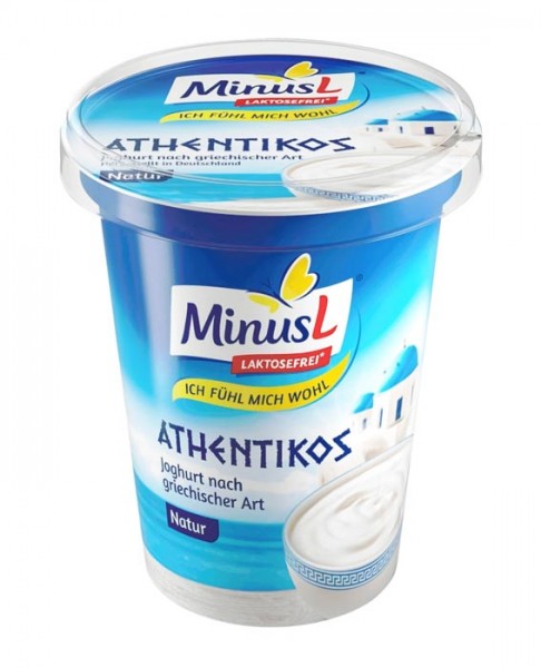 MinusL Joghurt griechischer Art Natur, Laktosefrei*, 400g