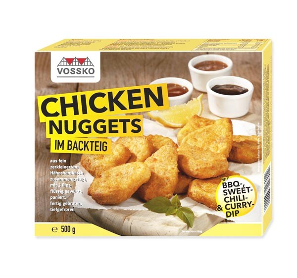 Vossko Chicken Nuggets im Backteig 500g