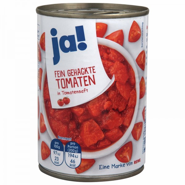 Fein Gehackte Tomaten in Tomatensaft, 425ml