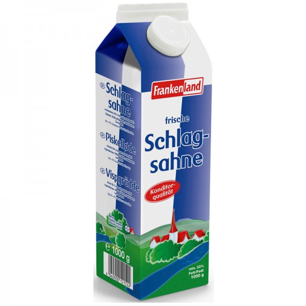 FrankenLand frische Schlagsahne 33% 1L