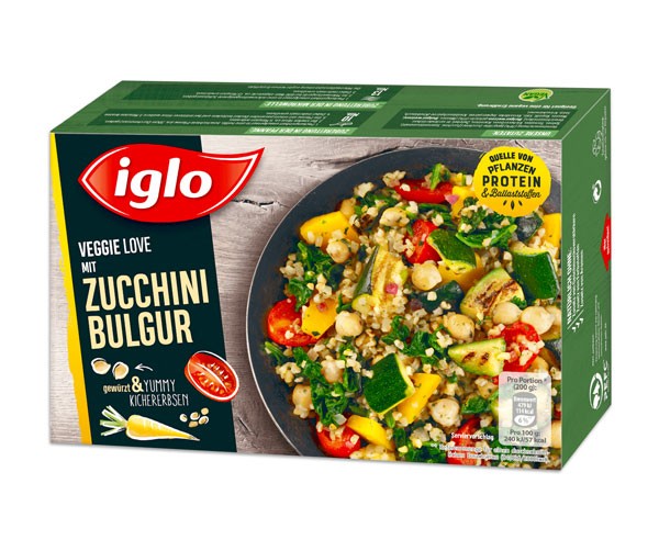 Iglo Veggie Love mit Zucchini Bulgur 400g