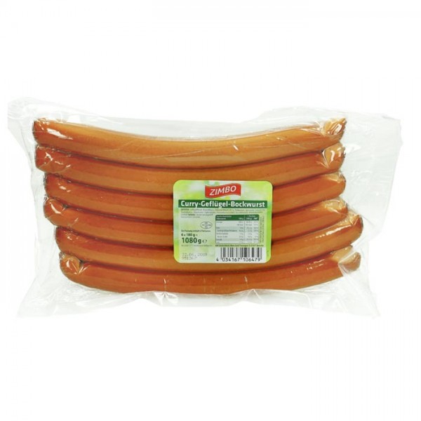 Zimbo Curry Geflügel Bockwurst 1080g