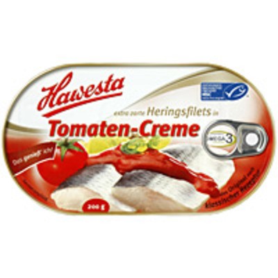 Hawesta Heringsfilet in Tomaten-Creme, MSC-zertifiziert 200g