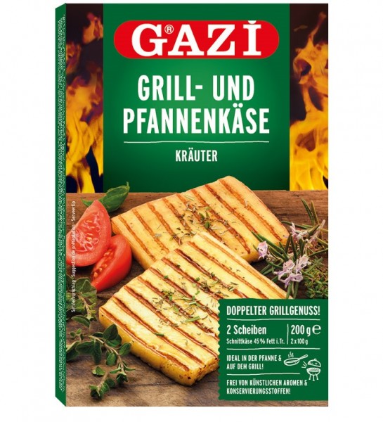 GAZI Grill- und Pfannenkäse Kräuter 200g