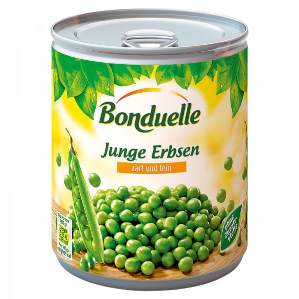 Bonduelle Junge Erbsen zart und fein 850ml Dose, 560g