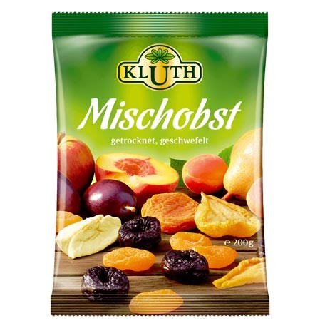 Kluth Mischobst getrocknet geschwefelt 200g