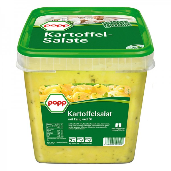 Popp Kartoffelsalat mit Essig und Öl XXL 5kg