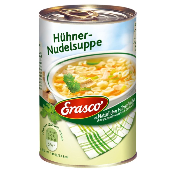 Erasco Klare Hühner-Nudelsuppe 390ml