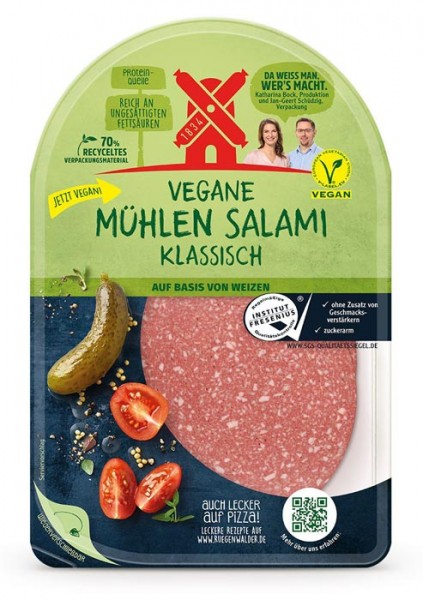 Rügenwalder Mühle Vegane Mühlen Salami klassisch 80g