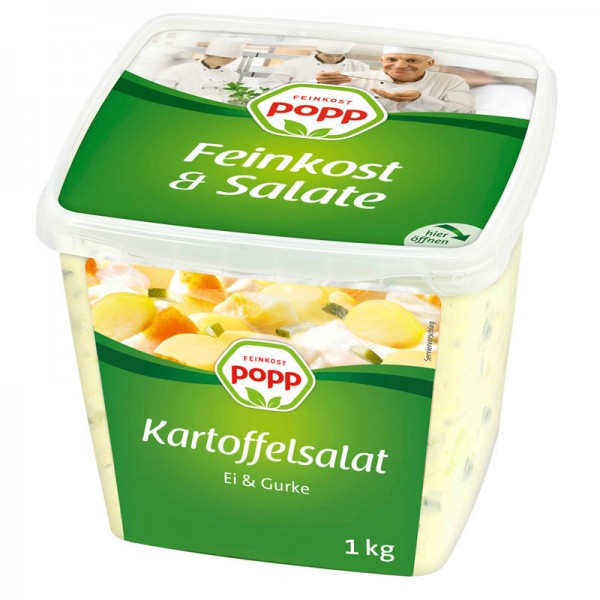 Popp Kartoffelsalat mit Ei und Gurke 1kg