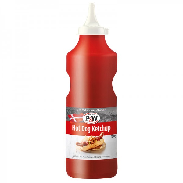 P&amp;W Hot Dog Ketchup 900g