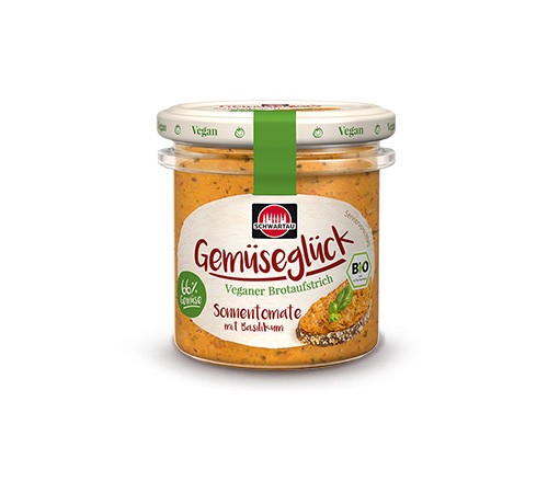 Schwartau BIO Gemüseglück Sonnentomate mit Basilikum 135g