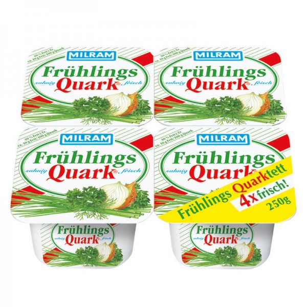Milram Frühlingsquark Portionen 4 x 62,5g