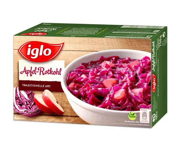 Iglo Apfel Rotkohl 750g