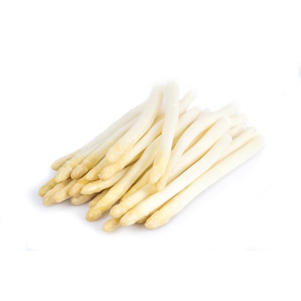 Frischer deutscher Spargel weiss / violett 16-26, Klasse II, 350g