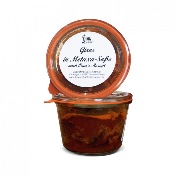 Giros in Metaxa Soße nach Oma’s Rezept, 250g Glas