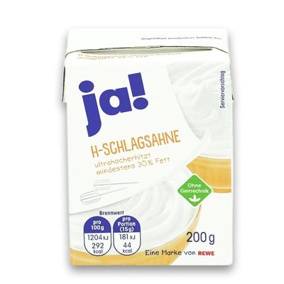 H-Schlagsahne min. 30% 200g