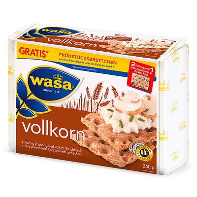 Wasa Knäckebrot Vollkorn 260g