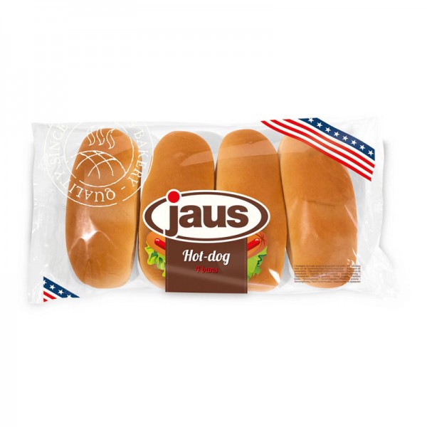 Jaus Hot Dog 4er, 250g Packung