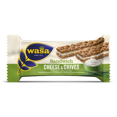 Wasa Sandwich Cheese Chives 37g