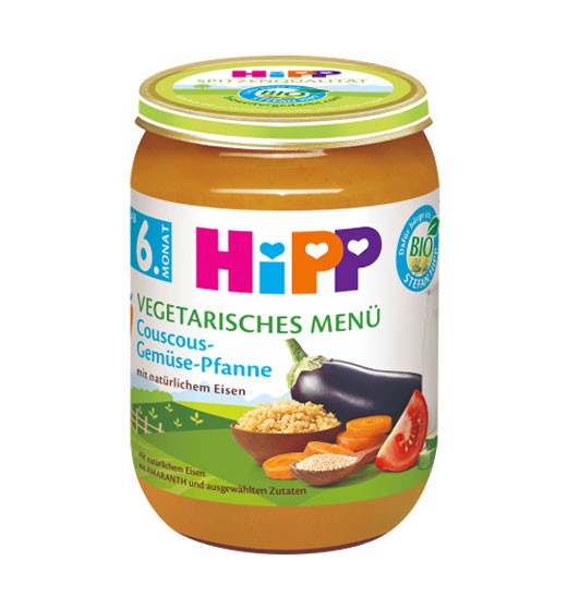 Hipp BIO Couscous Gemüse Pfanne ab dem 6. Monat 190g