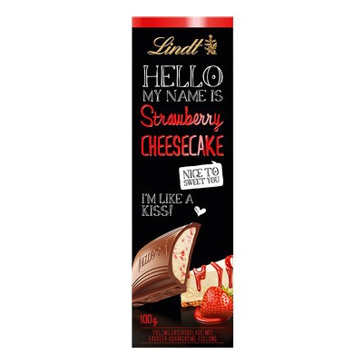 Lindt Hello Strawberry-Cheesecake 100g