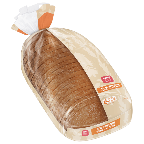 Goldweizen Brot geschnitten, 1kg