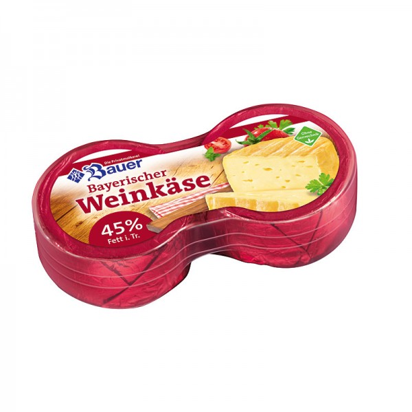 Bauer Knirps Weinkäse 45% 2x62,5g