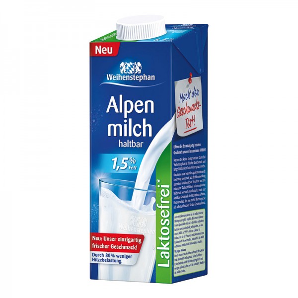 Weihenstephan H-Milch Laktosefrei *, 1,5% 1L