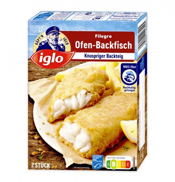 Iglo Filegro Ofen-Backfisch Knuspriger Backteig 240g