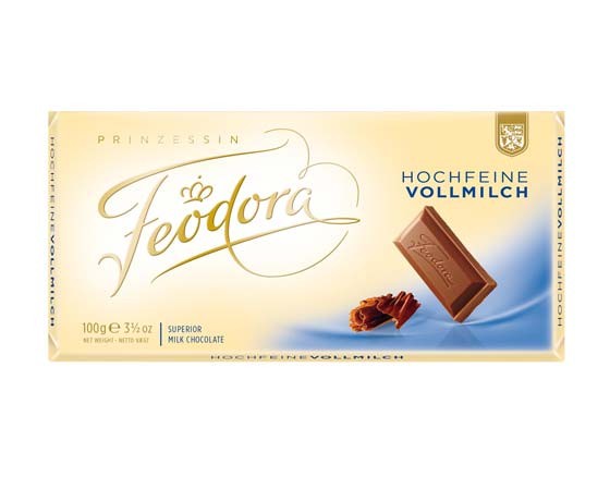 Feodora Hochfeine Vollmilch Schokolade 100g