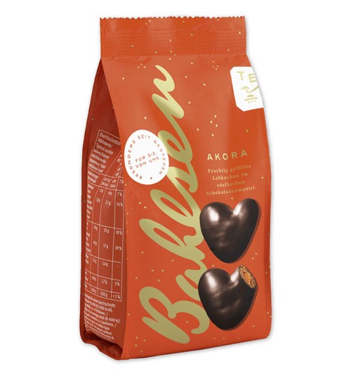 Bahlsen Akora Lebkuchen Herzen Edelherb 150g