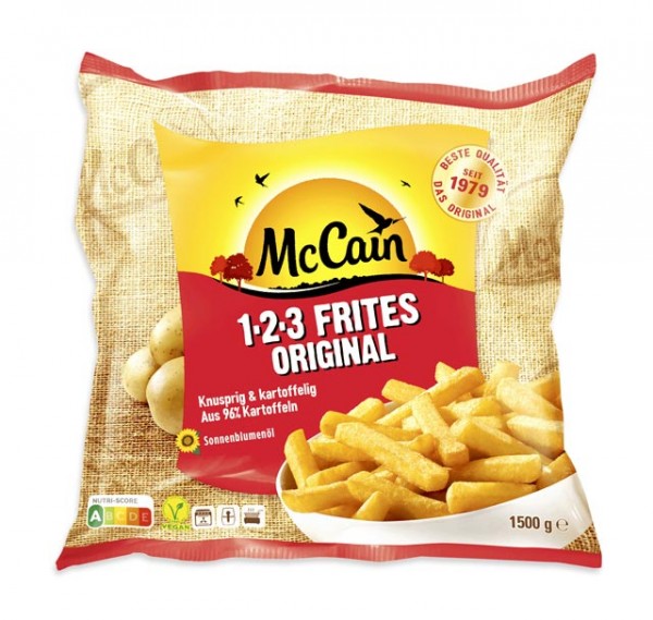 McCain 1-2-3 Frites Original, Pommes, 1,5kg