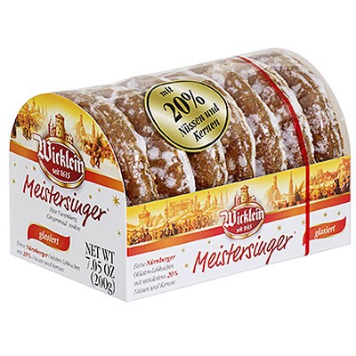 Wicklein Nürnberger Meistersinger Lebkuchen glasiert mit Zucker 200g