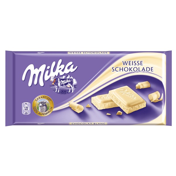 Milka Weisse Schokolade, 100g