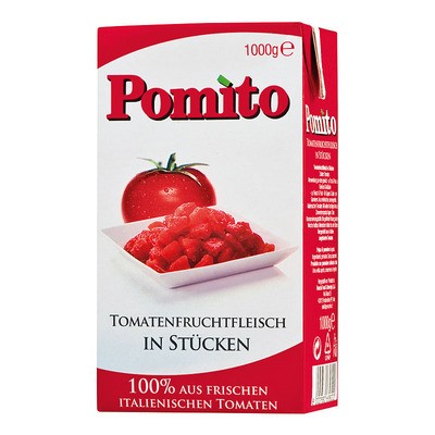 Pomito Tomatenfruchtfleisch in Stücken 1L