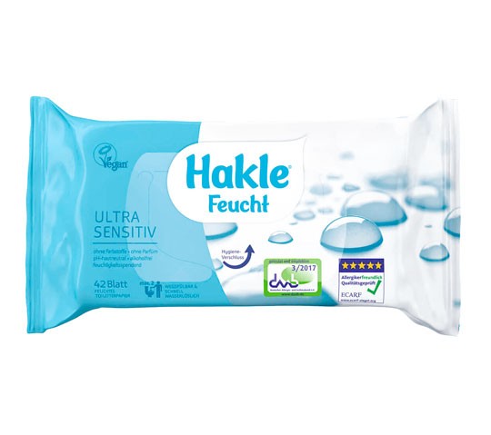 Hakle Feucht Toilettenpapier Ultra Sensitiv 42 Blatt