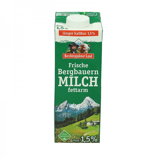 Berchtesgadener Frische Milch, 1,5%, länger haltbar