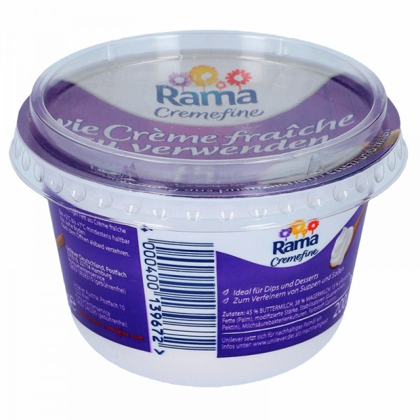 Rama Cremefine wie Crème fraîche zu verwenden 15% 200g