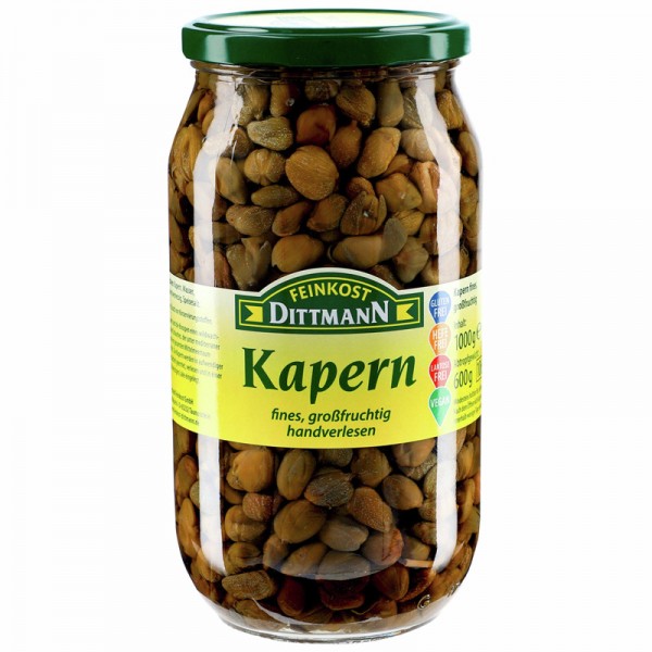 Dittmann Kapern fines großfruchtig handverlesen 1062ml Glas, 600g