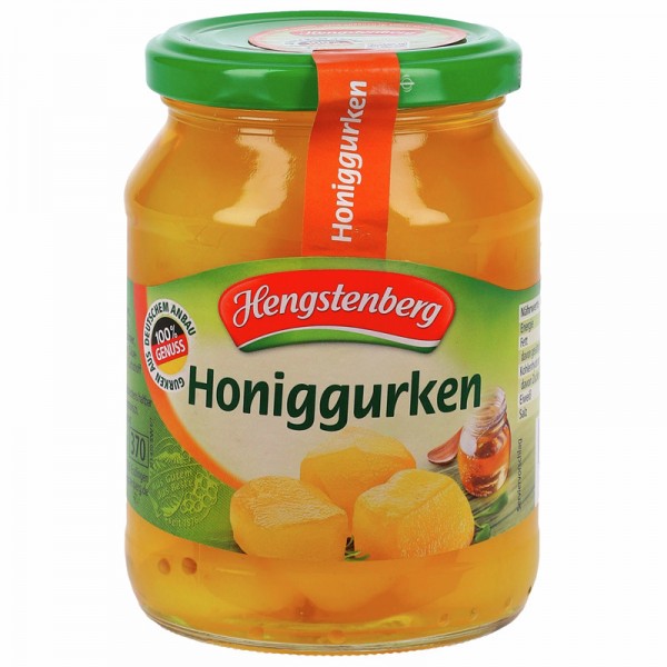 Hengstenberg Honiggurken 370ml Glas, 215g