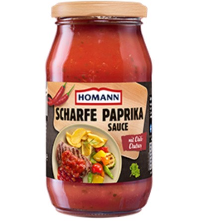 Homann Scharfe Paprika Sauce mit Chili Chutney 500ml